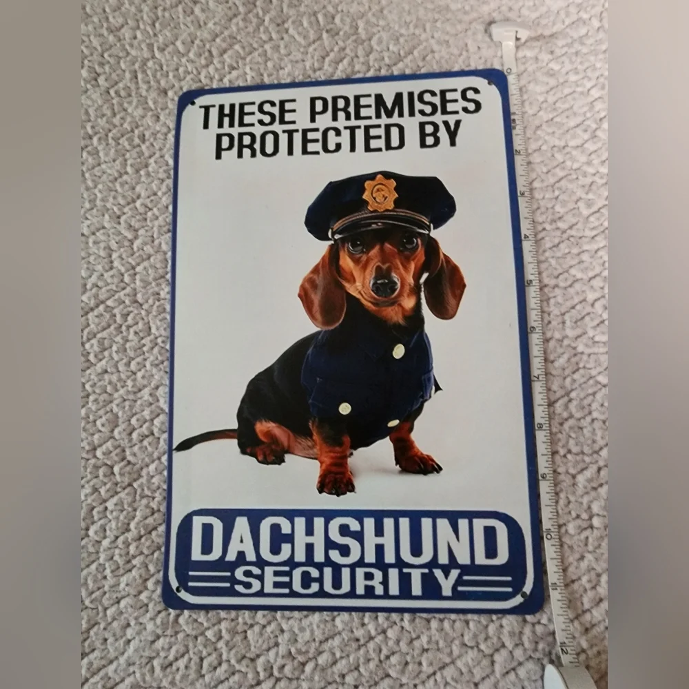 Brand New Dauchunds Security Sign - Picture 2 of 7